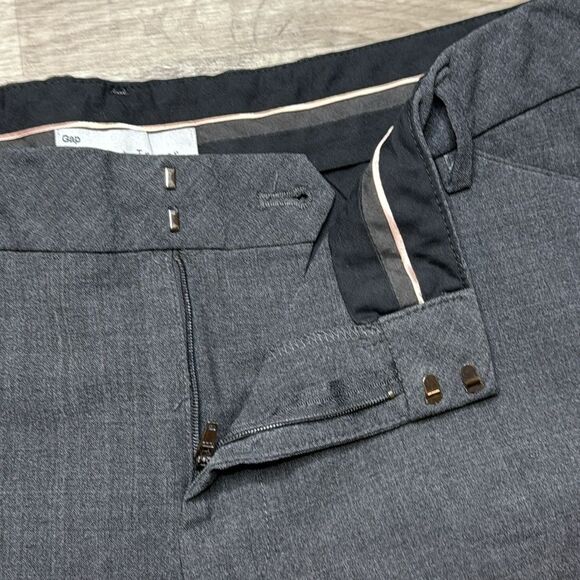 GAP Perfect Trouser. Size 16A. Gray/Black. Wide leg. - Picture 3 of 9